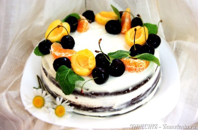 Фруктово - сметанный торт рецепт с фото