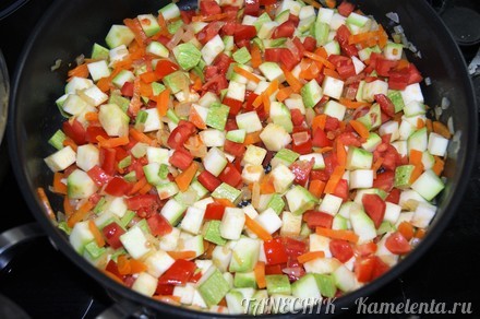 Приготовление рецепта Полба с овощами шаг 6