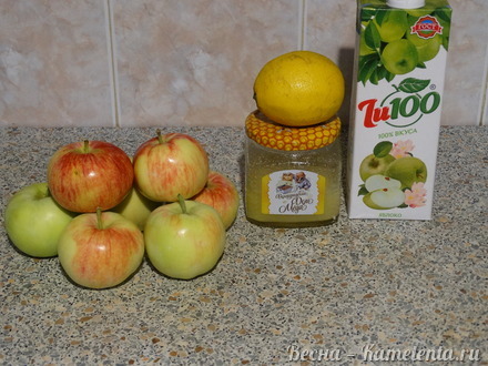 Приготовление рецепта Медово-яблочный сорбет шаг 1