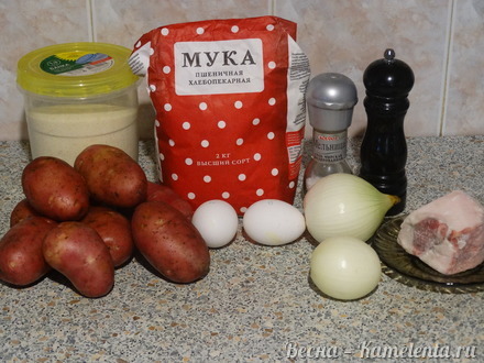 Приготовление рецепта Ленивые вареники из картошки со шкварками шаг 1