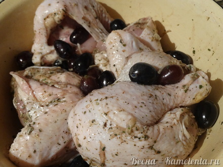 Приготовление рецепта Курица с виноградом шаг 3
