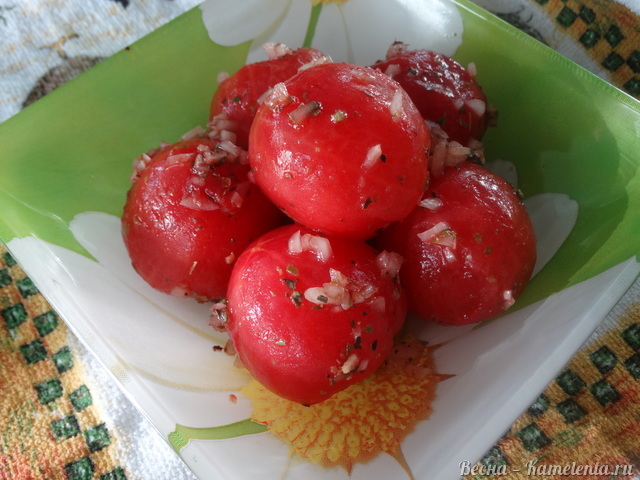 Рецепт маринованных помидоров за 30 минут