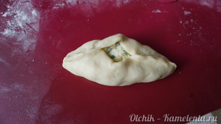 Приготовление рецепта Пирожки с сыром и зеленью (бездрожжевые) шаг 6