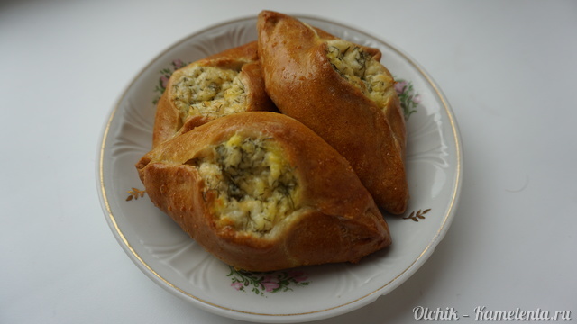 Рецепт пирожков с сыром и зеленью