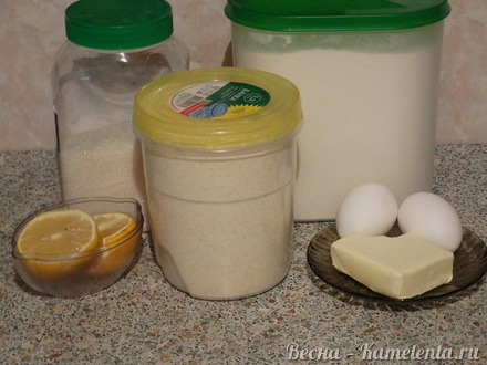 Приготовление рецепта Манное печенье с лимоном шаг 1