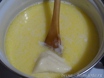 Приготовление рецепта Куриные желудочки в сырном соусе шаг 6