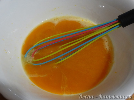Приготовление рецепта Тыквенные блины с апельсином шаг 4