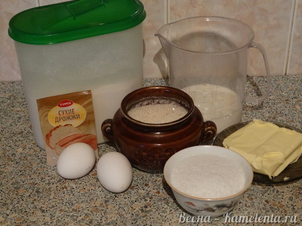 Приготовление рецепта Яичный хлеб шаг 1