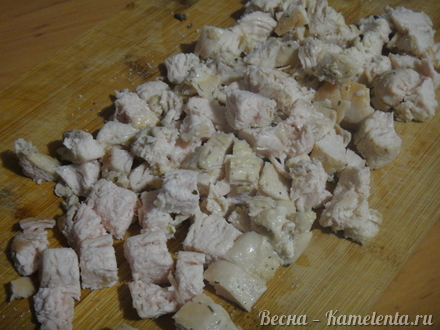 Приготовление рецепта Салат с курочкой, сельдереем и сыром тофу шаг 3