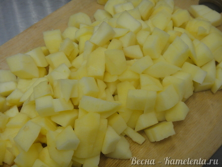 Приготовление рецепта Яблоки с творожным сыром, мёдом  и мюслями шаг 7