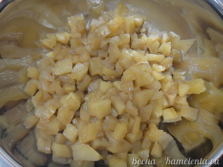 Приготовление рецепта Яблоки с творожным сыром, мёдом  и мюслями шаг 10