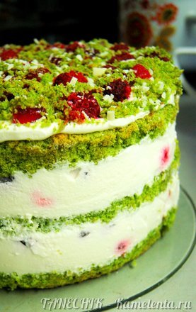 Приготовление рецепта Торт &quot;Изумрудный бархат&quot; (Emerald Velvet Cake) шаг 22