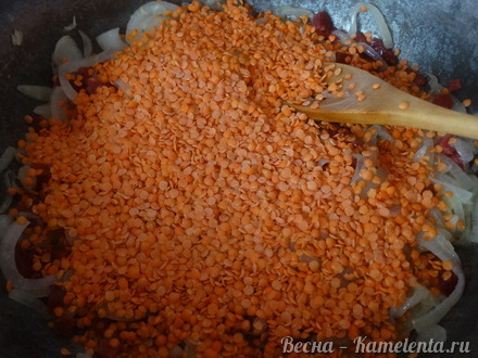 Приготовление рецепта Паста с соусом из чечевицы шаг 13