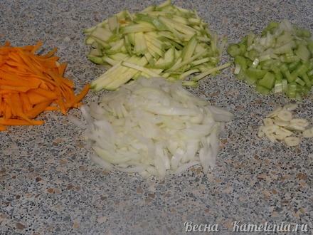 Приготовление рецепта Чечевица с овощами шаг 3