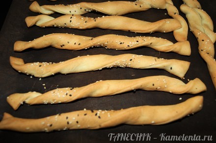 Приготовление рецепта Гриссини - хлебные палочки шаг 10