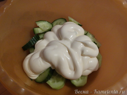 Приготовление рецепта Оладьи из пекинской капусты с огуречным соусом шаг 13