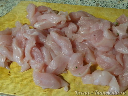 Приготовление рецепта Куриная грудка с брокколи шаг 3