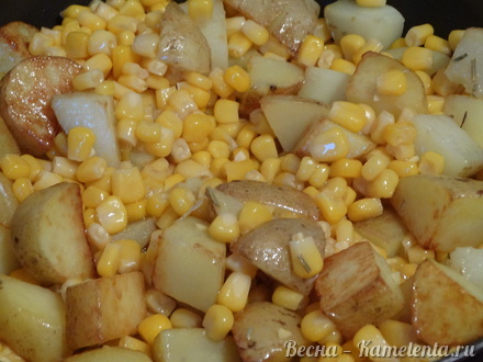 Приготовление рецепта Суп пюре с молодым картофелем и кукурузой шаг 5