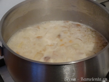 Приготовление рецепта Суп пюре с молодым картофелем и кукурузой шаг 7