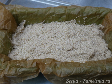 Приготовление рецепта Овсяный хлеб с грецким орехом шаг 7