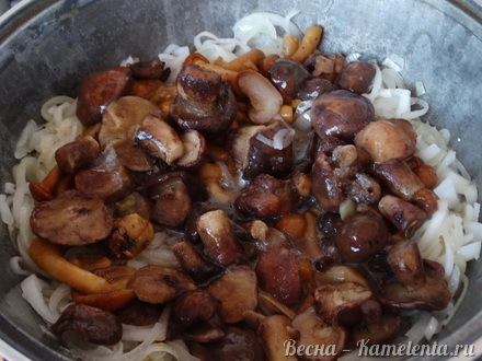 Приготовление рецепта Грибное рагу с кабачками в сметанном соусе шаг 6