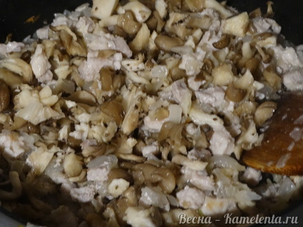 Приготовление рецепта Запеканка из пасты или макаронных изделий со шпинатом шаг 6