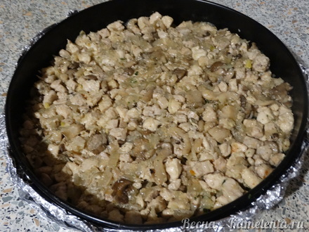 Приготовление рецепта Запеканка из пасты или макаронных изделий со шпинатом шаг 11
