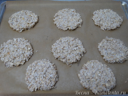 Приготовление рецепта Овсяное печенье с кокосовым молоком и арахисом (пп) шаг 6