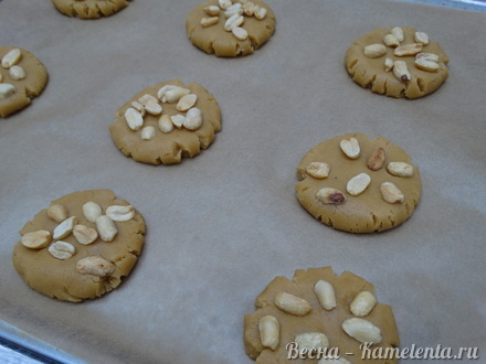 Приготовление рецепта Арахисовое печенье из арахисовой пасты шаг 6