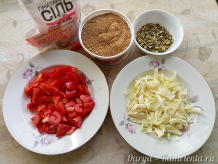 Приготовление рецепта Льняные хлебцы из овощей шаг 1
