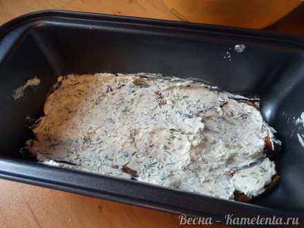 Приготовление рецепта Закуска из болгарского перца и баклажанов с домашним творожным сыром шаг 6