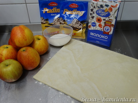 Приготовление рецепта Заливной яблочный пирог шаг 1