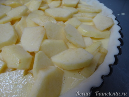 Приготовление рецепта Заливной яблочный пирог шаг 6