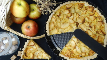 Рецепт Заливной яблочный пирог