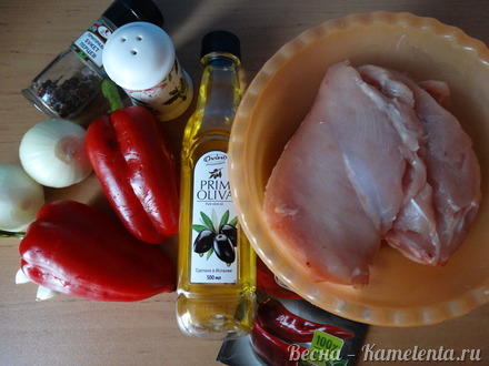 Приготовление рецепта Филе куриное в маринаде из болгарского перца шаг 1