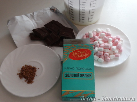Приготовление рецепта Горячий шоколад со вкусом пряников шаг 1