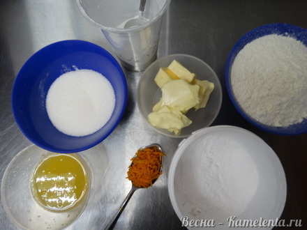 Приготовление рецепта Апельсиновое печенье шаг 1