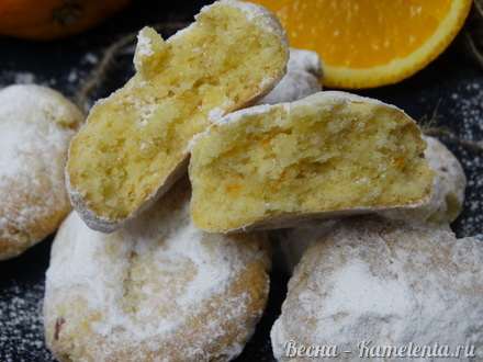 Приготовление рецепта Апельсиновое печенье шаг 10