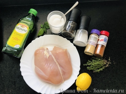 Приготовление рецепта Курица с лимоном и тимьяном шаг 1