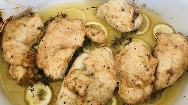 Рецепт Курица с лимоном и тимьяном