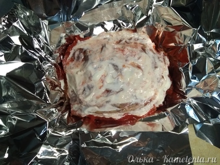 Приготовление рецепта Запеченная свиная шейка в помидорном маринаде шаг 9