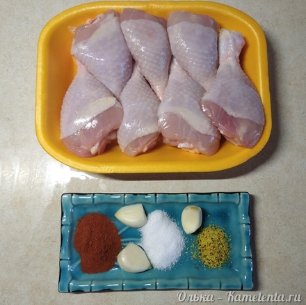 Приготовление рецепта Супер хрустящие куриные голени в сырной шубке в духовке шаг 1