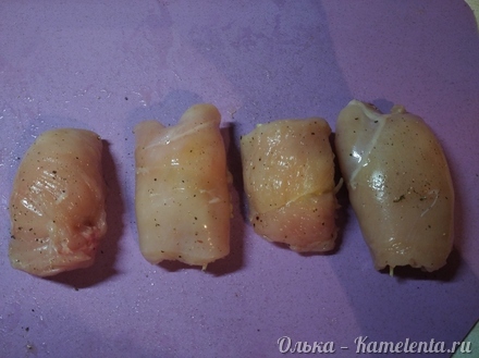 Приготовление рецепта Куриные рулетики с кабачком и сыром шаг 7