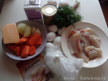 Приготовление рецепта Рыбное суфле с овощами шаг 1