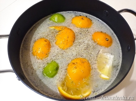 Приготовление рецепта Курица в цитрусовом маринаде шаг 4