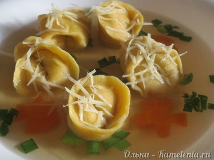 Приготовление рецепта Tortellini с грибами и творожным сыром шаг 20