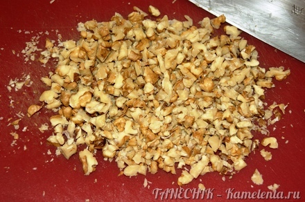 Приготовление рецепта Бискотти пряное, медовое, с орехами (постное) шаг 3