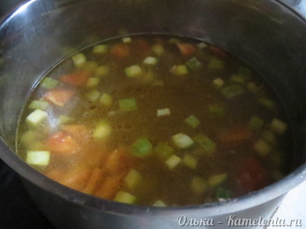 Приготовление рецепта Легкий овощной суп шаг 12
