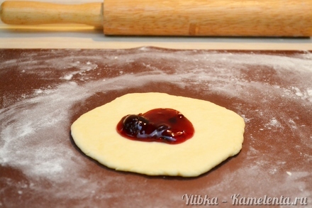 Приготовление рецепта Жареные пирожки с джемом шаг 8