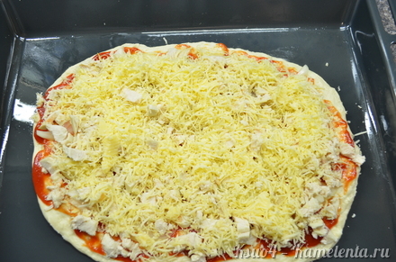 Приготовление рецепта Пицца лентяйка шаг 5